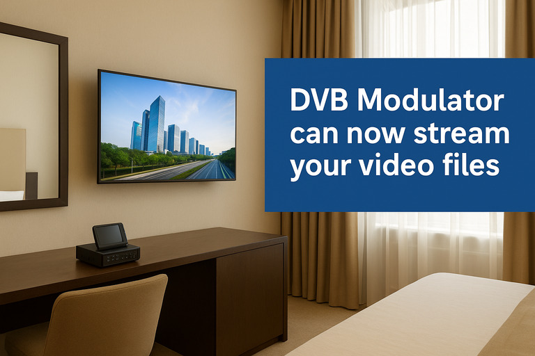 DVB Modulator now supports direct video file streaming