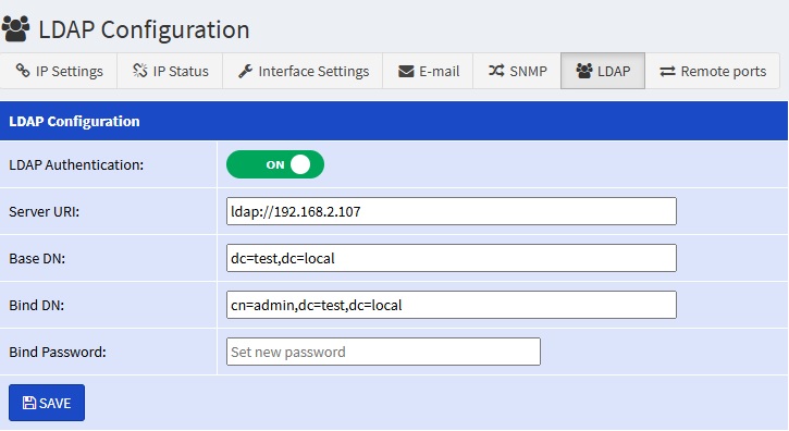New option - LDAP Authentication