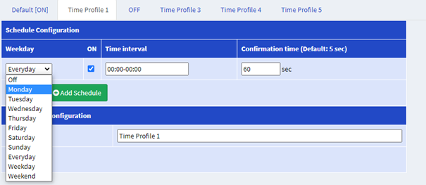 New option for TV Stream Monitor and DVB Stream Monitor - Time Profiles