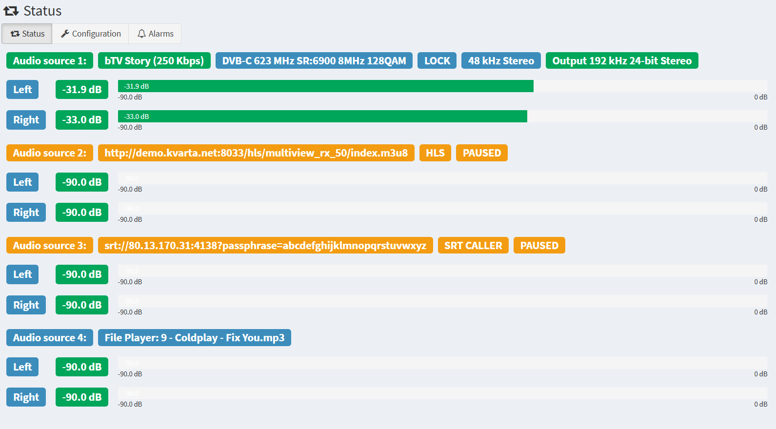 Broadcast Audio Source detail 2