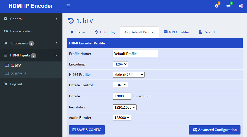 HDMI to IP ENCODER detail 1